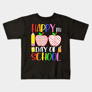 100 Days Of School Teacher And Student Kids T-Shirt